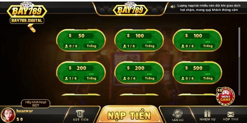 Bài 3 cây chơi được tối thiểu từ 2 người chơi trở lên