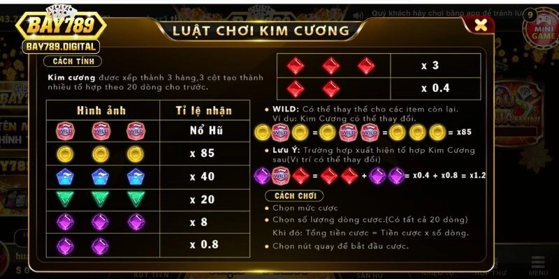 3 mẹo chơi minigame kim cương cần nắm lòng bàn tay